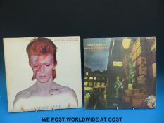 Two LPs by David Bowie,