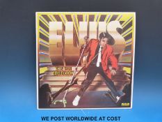 Approximately 60x later -issue and reissue LPs by Elvis Presley on the orange RCA label, Camden,