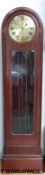 A c1920 Grandmother arch topped clock thought to be Gustav Becker, in mahogany case,