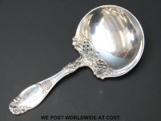 A Gorham white metal caddy or similar spoon, marked Sterling and H888, length 12.5cm (51.