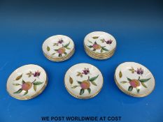 Nineteen Royal Worcester Arden pin dishes