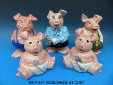 Five Wade Natwest pigs