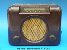 A Bush DAC 90A bakelite radio