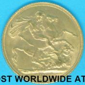 A 1907 Edward VII gold full sovereign