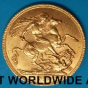 A 1913 gold full sovereign