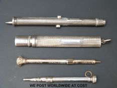 Two Sampson Mordan pencils,