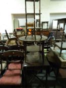 An 18thC mahogany Pembroke table,