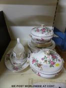 A Wedgwood Carnwood part dinner service in 'Charnwood' pattern including two tureens