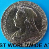 A cased 1899 Victoria veiled head gold full sovereign,