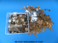 A collection of UK sundry coinage, farthings upwards,