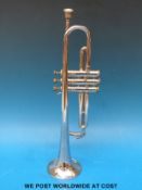 A Selmer B flat trumpet with mouthpiece and hard case