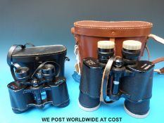 Yashica 7 x 50 binoculars in case and one other pair