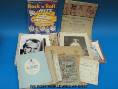 A collection of music-related ephemera to include signed photos of Dame Eva Turner, Mabel Burnege,