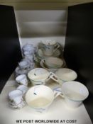 An Art Deco Alfred Meakin Marigold part tea set and a child's/miniature tea set