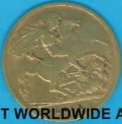 A 1911 gold half sovereign