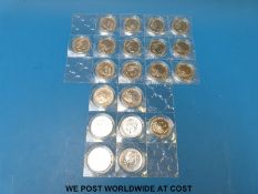 Twenty 2011 uncirculated silver Britannias