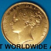 An 1871 first reverse bun head Victoria gold full sovereign die No.