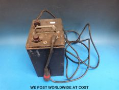 A 1930's /40's communication receiver type PCR complete with AC power unit