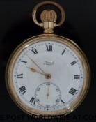 A limit gentleman's keyless pocket watch in a Dennison 
