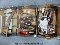 A quantity of vintage hand tools to include Lada cars tool kits