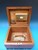 An oak humidor (H13.
