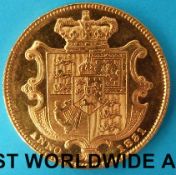 A cased William VI 1831 gold full sovereign