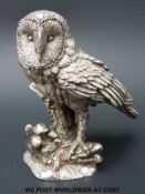 A modern hallmarked silver owl (height 9.