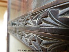 A 19thC cased mahogany glazed hanging cabinet