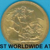 A 1963 gold full sovereign