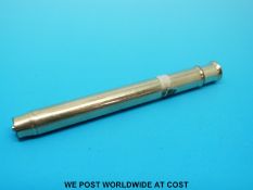 An S Mordan & Co gold-filled push-top gravity extending / propelling pencil