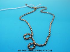 A belcher chain stamped 9c (8.