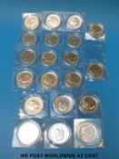 Twenty 2012 uncirculated silver Britannias