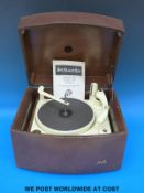 A vintage Pye record player with Monarch record deck
