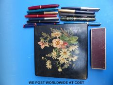 A collection of fountain pens,