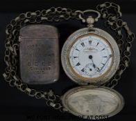 A middle Eastern pocket watch marked 800,