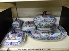 A very large Masons ironstone meat plate,