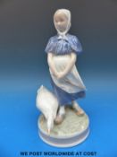 A Copenhagen Goose Girl figurine