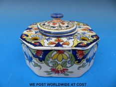 A mid-late 19thC inkwell with Chinese style design