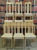 A modern extending dining table and six chairs (H77 x L140 x W90cm)