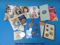 A quantity of modern coins, some cased sets etc,