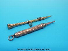 Two propelling pencils,