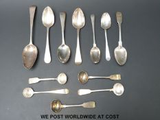 Twelve various Georgian and early Victorian mustard,