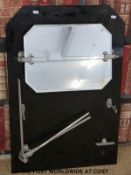 An Art Deco bathroom wall unit (H84cm)