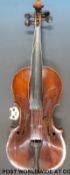 A 20thC violin labelled H.