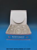 A boxed set of 6 Babycham glasses,