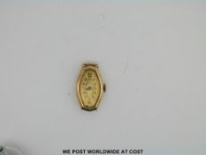 Globe ladies Swiss fob watch c1930 with black dial,