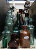 A collection of vintage bottles to include Beavis,