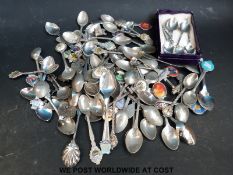 A quality of collector's spoons to include aircraft together with an Asprey box