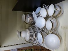 A quantity Royal Grafton seven place tea and dinner service in 'Majestic' pattern