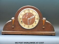 Three train mantle clock with Westminster chimes